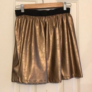 Metallic Midi Skirt